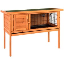 Wooden Rabbit Hutch Single