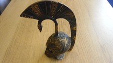 Vintage Brass Gladiator Helmet Bell