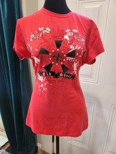 Old Skool Y2k Red T Shirt Flur