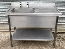 sink single bowl stainless steel Width 115cm  Commercial/ Catering