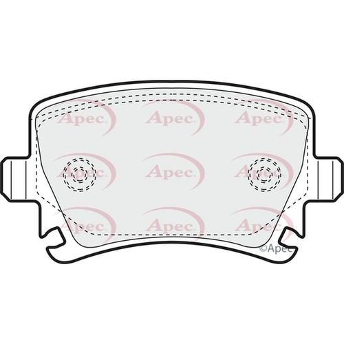 Brake pads set - brake, vw