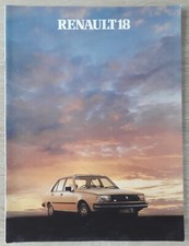 Renault 18 Saloon Range Brochure 1981 - TL   GTL  AUTO  GTD  Turbo