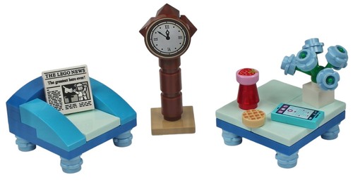Lego chair with table clock - lego, &
