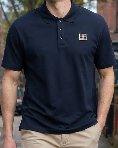 Aquascutum pique badge polo - pique,