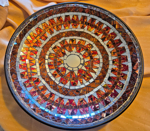 Mosaic tile terracotta and red - mosaic,