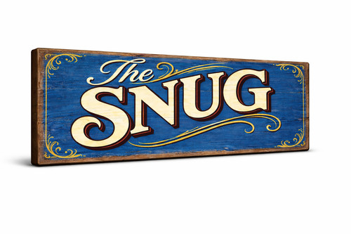 The snug sign wooden vintage - snug,