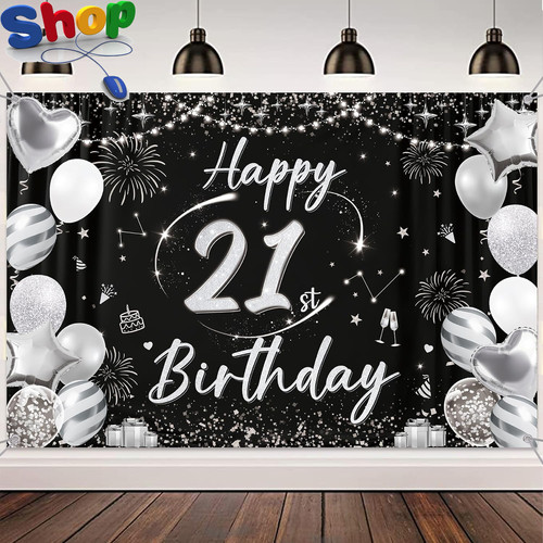 21st birthday party - party, decoration
