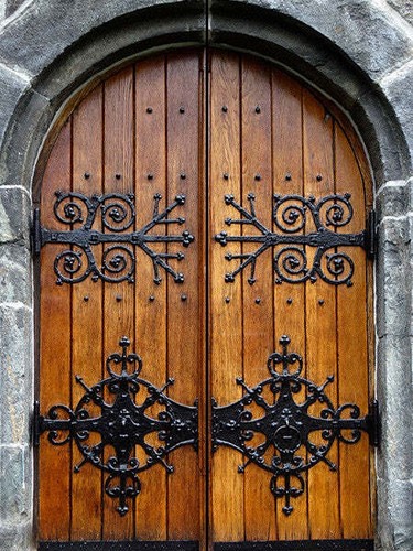 Castle double doors decal - castle,