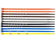 Printed Electrical Marking Cable Ties 200mm x 4.8mm Phase Metering N L L1 L2 L3
