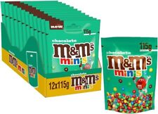 M&M's Minis Milk Chocolate Bites Pouch Bag 12 x 115g bags (Full Case)
