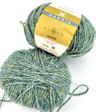 Rowan Harris Tweed 100% pure new aran wool 2 x 100g balls
