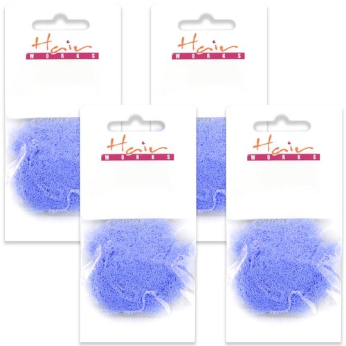 Blue slumber nets hair bun - x,
