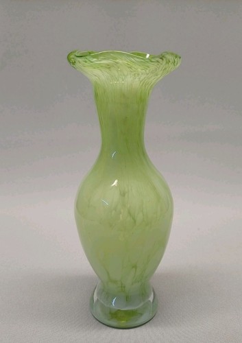 Vintage hand blown green - blown,