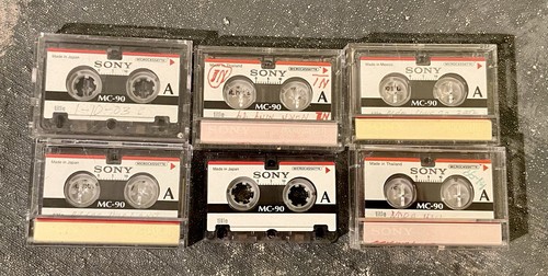 Sony microcassette lot - mc-90,
