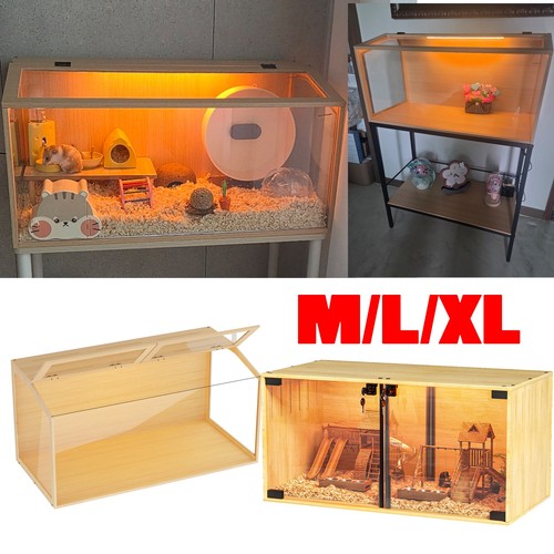 Large wooden hamster cage - wooden,