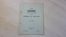 Howard Rotavator Farmall M Tractor List Of Parts (a) 
