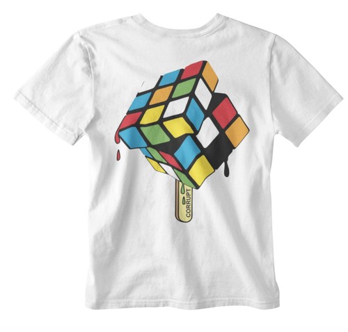 Melted rubix cube - melted,