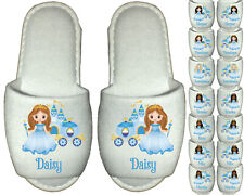 Cinderella Personalised Spa Slippers Childrens adults kids girls princess party