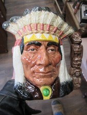 LARGE Royal Doulton Character Jug - NORTH AMERICAN INDIAN - D6611 - 1967