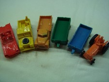 bundle 6x tomte laerdal  vinyl toys landrove tractor car trailers lorry