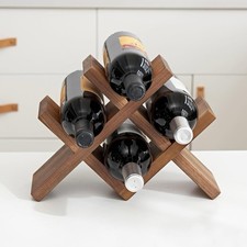 Walnut Wood Wine Rack, 4