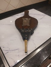 Brass . Wooden With Leather