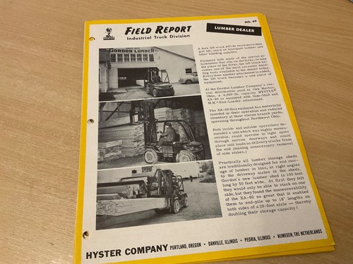 1950 hyster company - hyster, usa