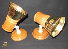 2 unusual vintage wooden wall