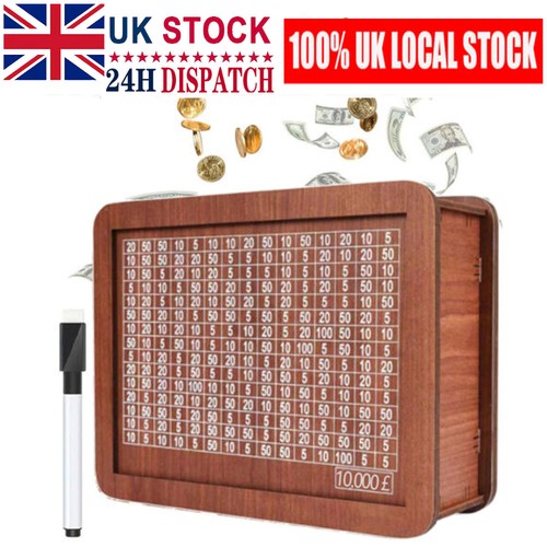 Cash vault wooden savings box - savings,