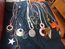 13 Bohemian Style Corded Pendants [16]