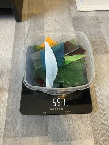 500g stained glass offcuts - 500g,