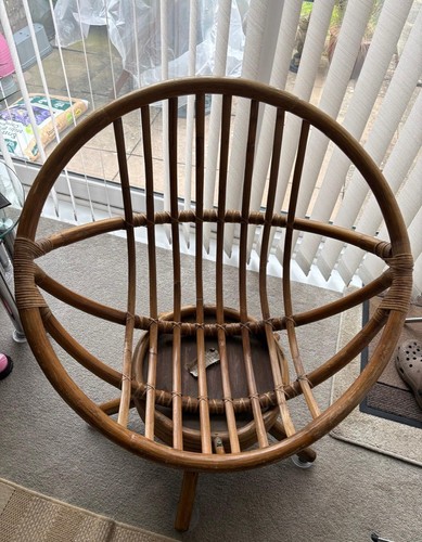 Bamboo swivel lounge chair - lounge,