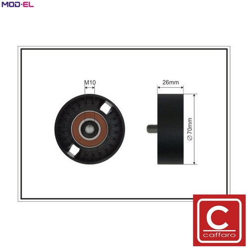 Tensioner pulley vribbed belt - pulley,