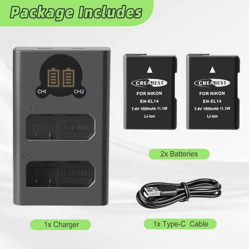 El14 battery camera for - en-el14,