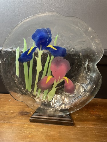 1980s fused glass plate free - fused,