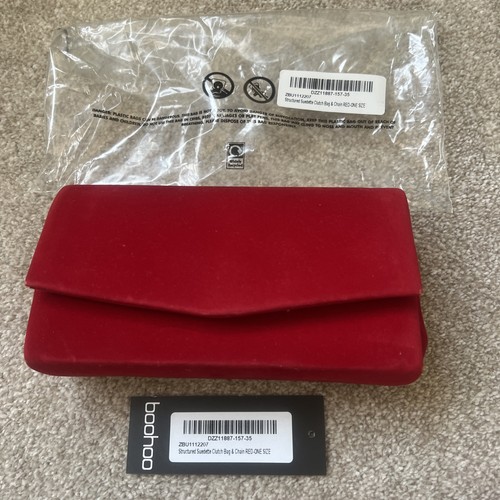 Boohoo red structured faux - boohoo,