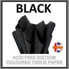 BLACK Tissue Paper Large