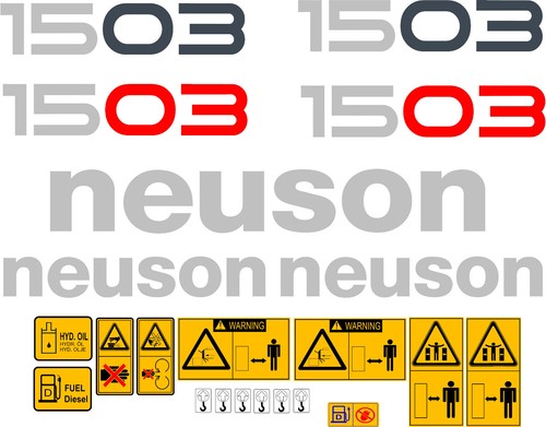 Neuson 1503 digger decals - neuson,