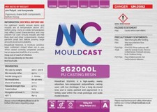 MouldCast SG2000L Polyurethane Liquid Plastic Fast Cast  10kg casting resin kit