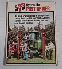  SHAVER HYDRAULIC POST DRIVER SALES BROCHURE 