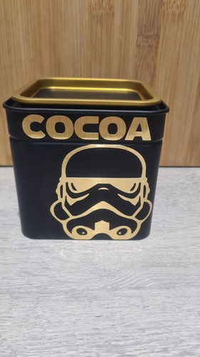 Cocoa storage tin - one,