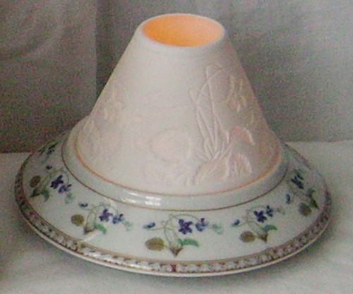 Porcelain lithophane tea light - porcelain,