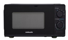 Cookworks 700W Manual Microwave 6 Power Levels with Defrost Option 17L Black New