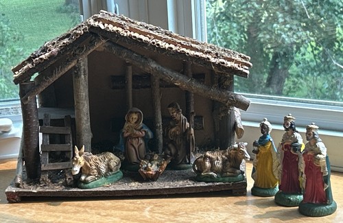 Vintage italian nativity - vintage,