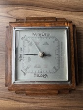 Square Vintage Wooden Backed