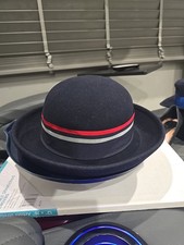 British Airways Cabin Crew Uniform Paul Costelloe Hat Wool / Felt