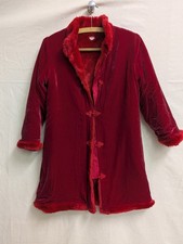 Monsoon Girls Red Silk Velvet