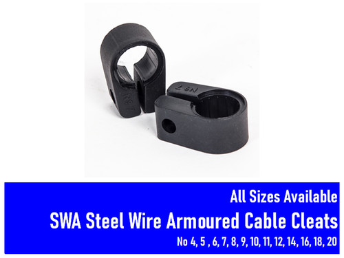 Swa cable cleats all sizes - cable,