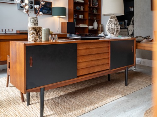 Teak trio sideboard designed - teak,