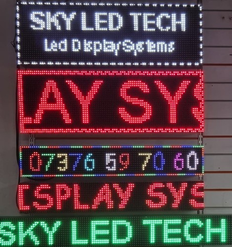Led moving message display - led,